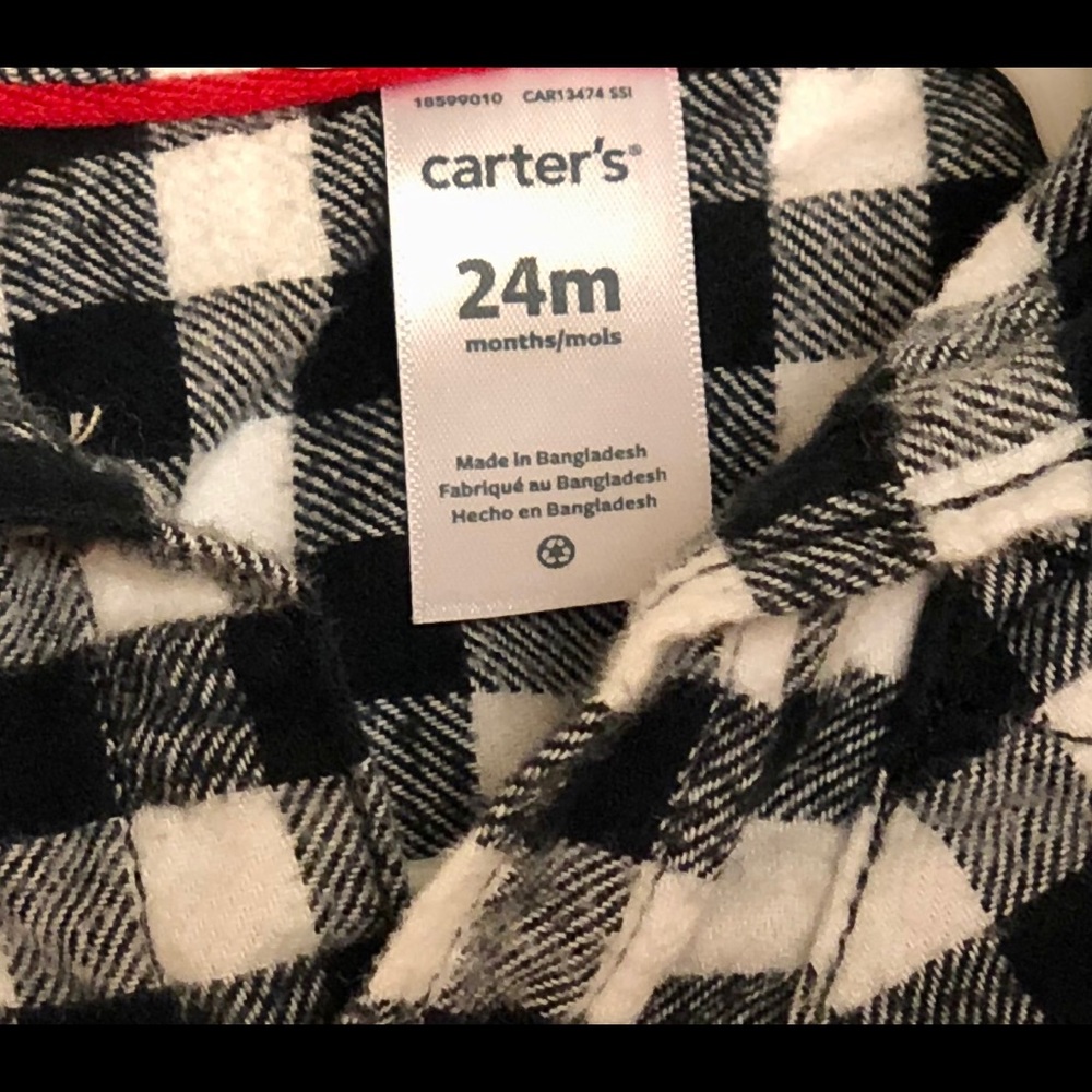 HP ❤️ Carter's 24 Months 3-Piece Checkered Set - Picture 5 of 5